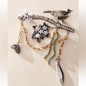 Free People Dare To Dream Bird Brooch